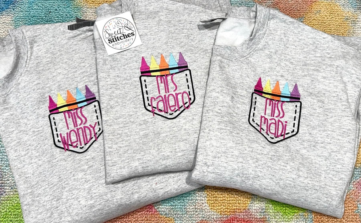 Teacher Monogram Sweatshirt