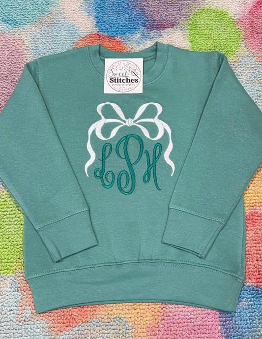Bow Monogram Sweatshirt