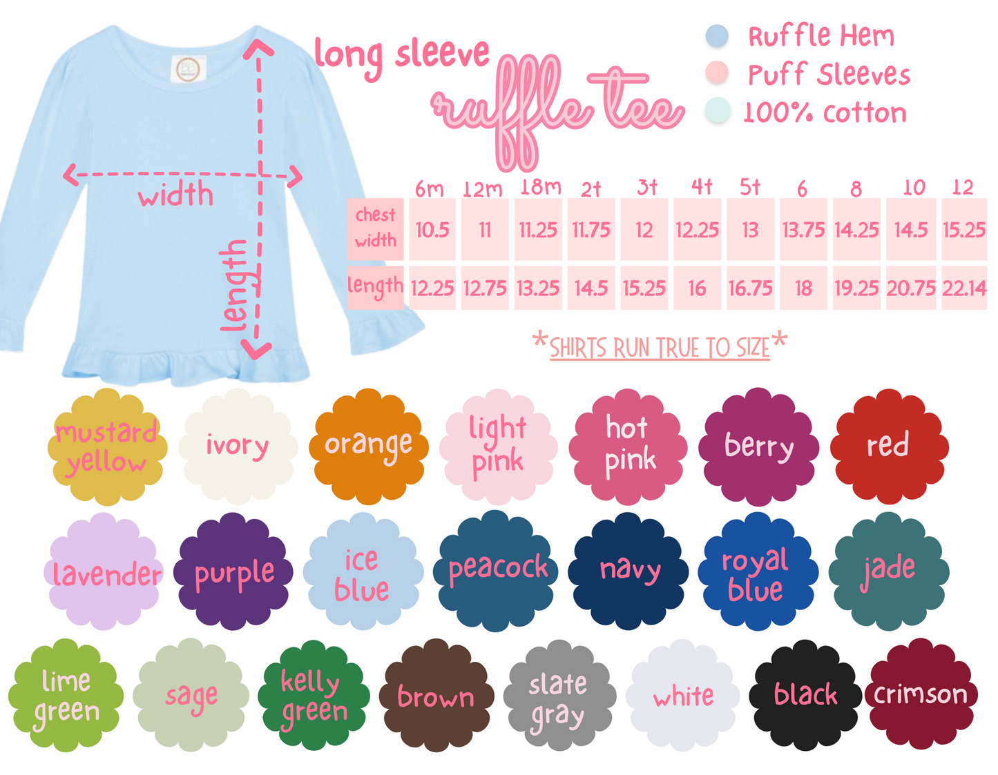 Apple applique shirt