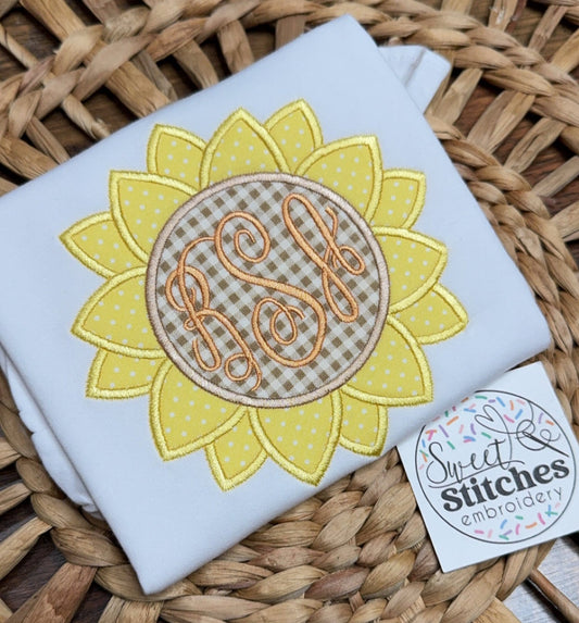 Sunflower monogram