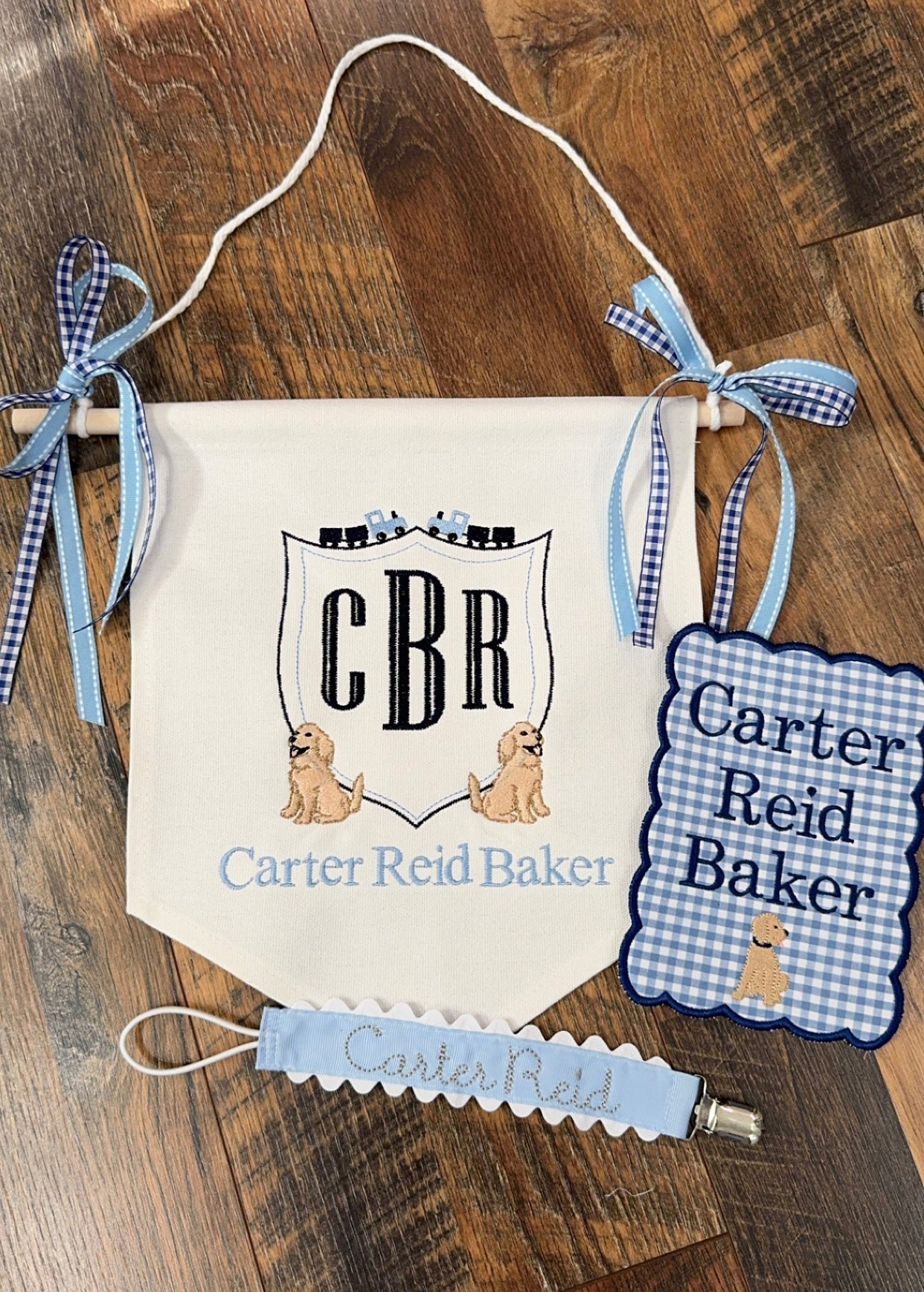 Golden Retriever Nursery Banner