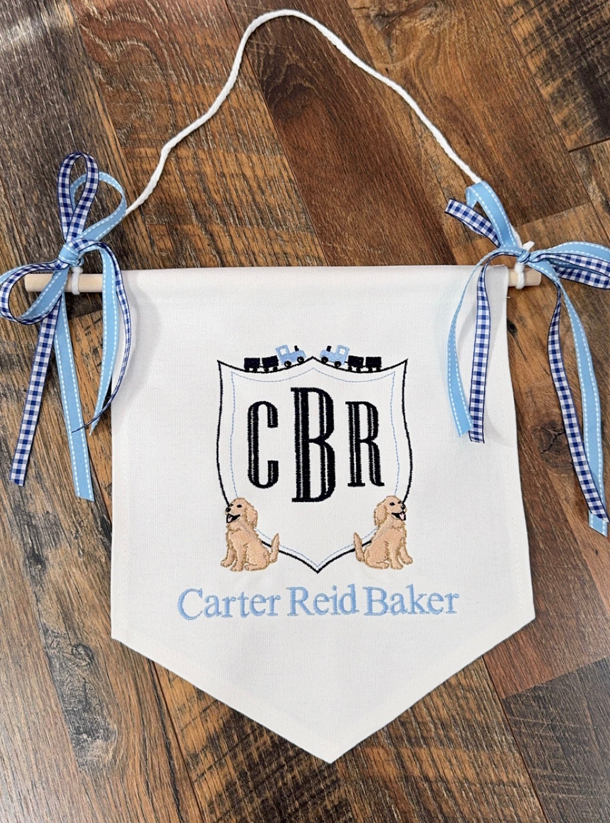 Golden Retriever Nursery Banner