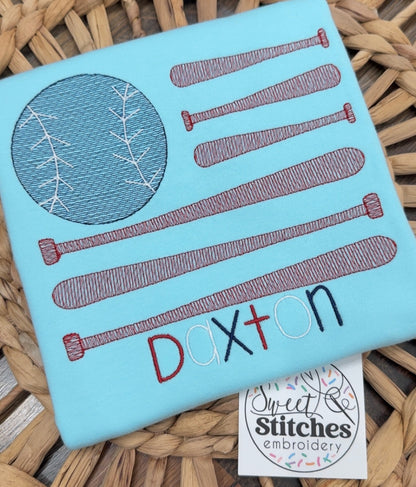 Patriotic baseball flag