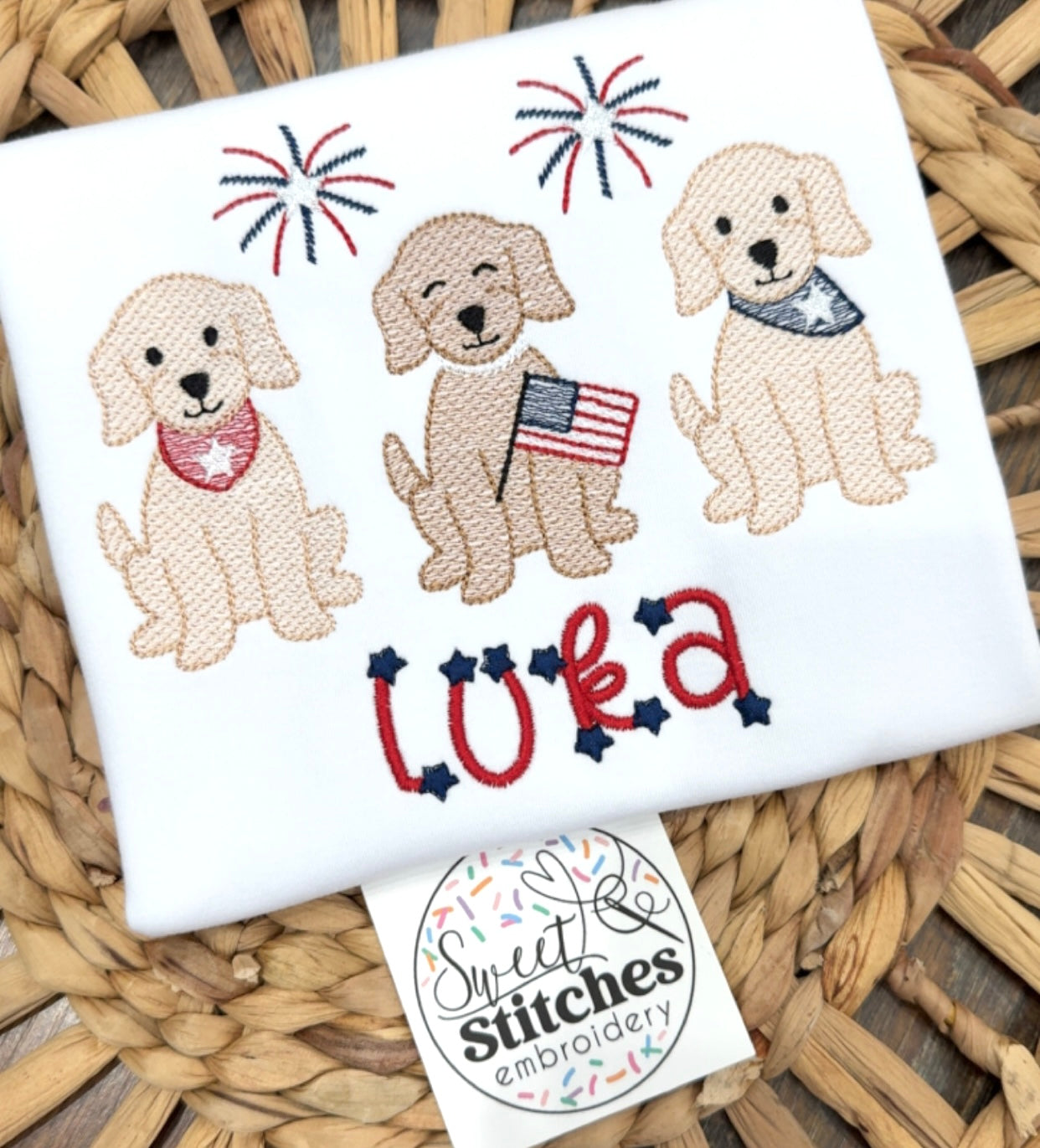 Boys Patriotic Puppy trio